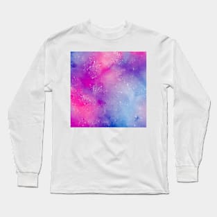 Watercolor Galaxy Long Sleeve T-Shirt